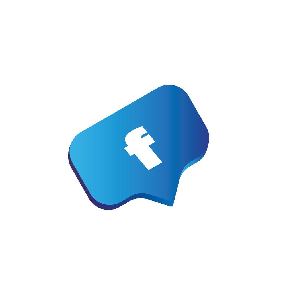botones de iconos de redes sociales en estilo gráfico vector
