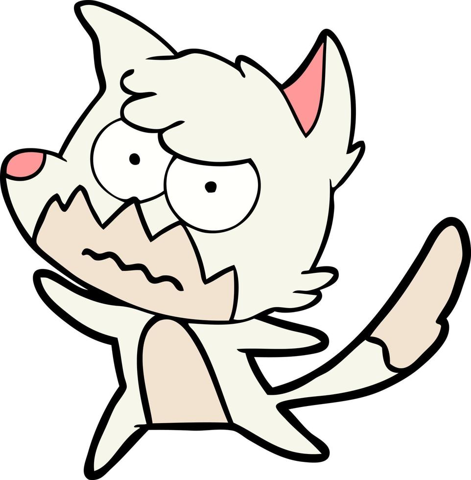 Vector fox character in cartoon style