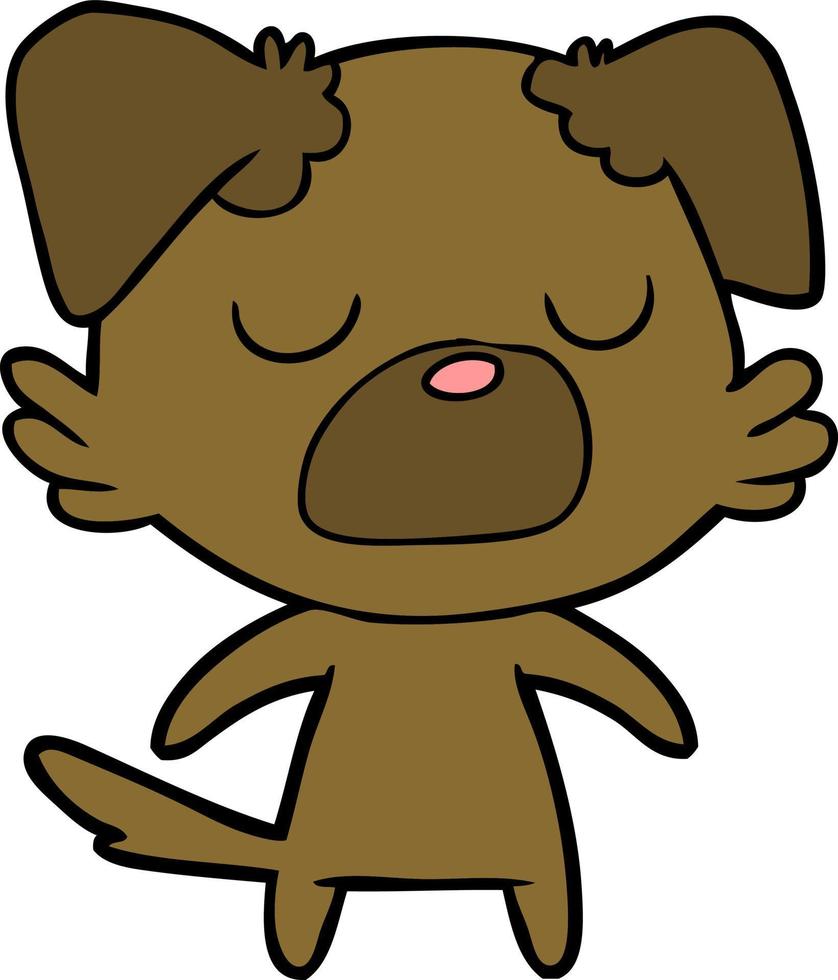 Cartoon cute dog vector