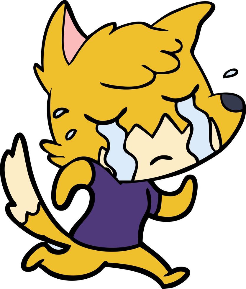 Vector fox character in cartoon style