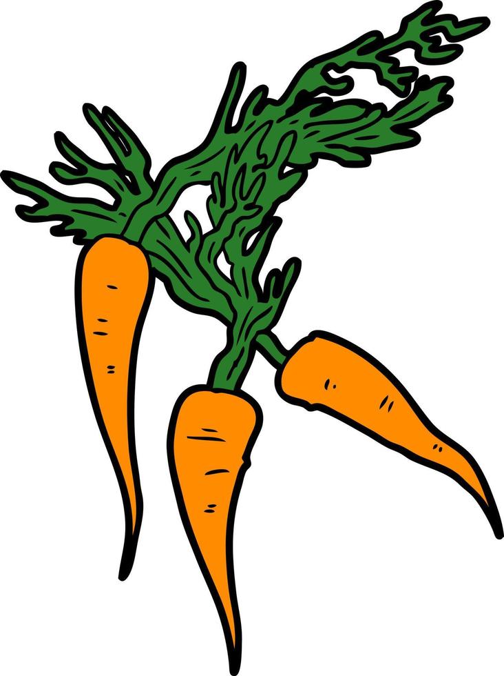 Cartoon cute carrots vector