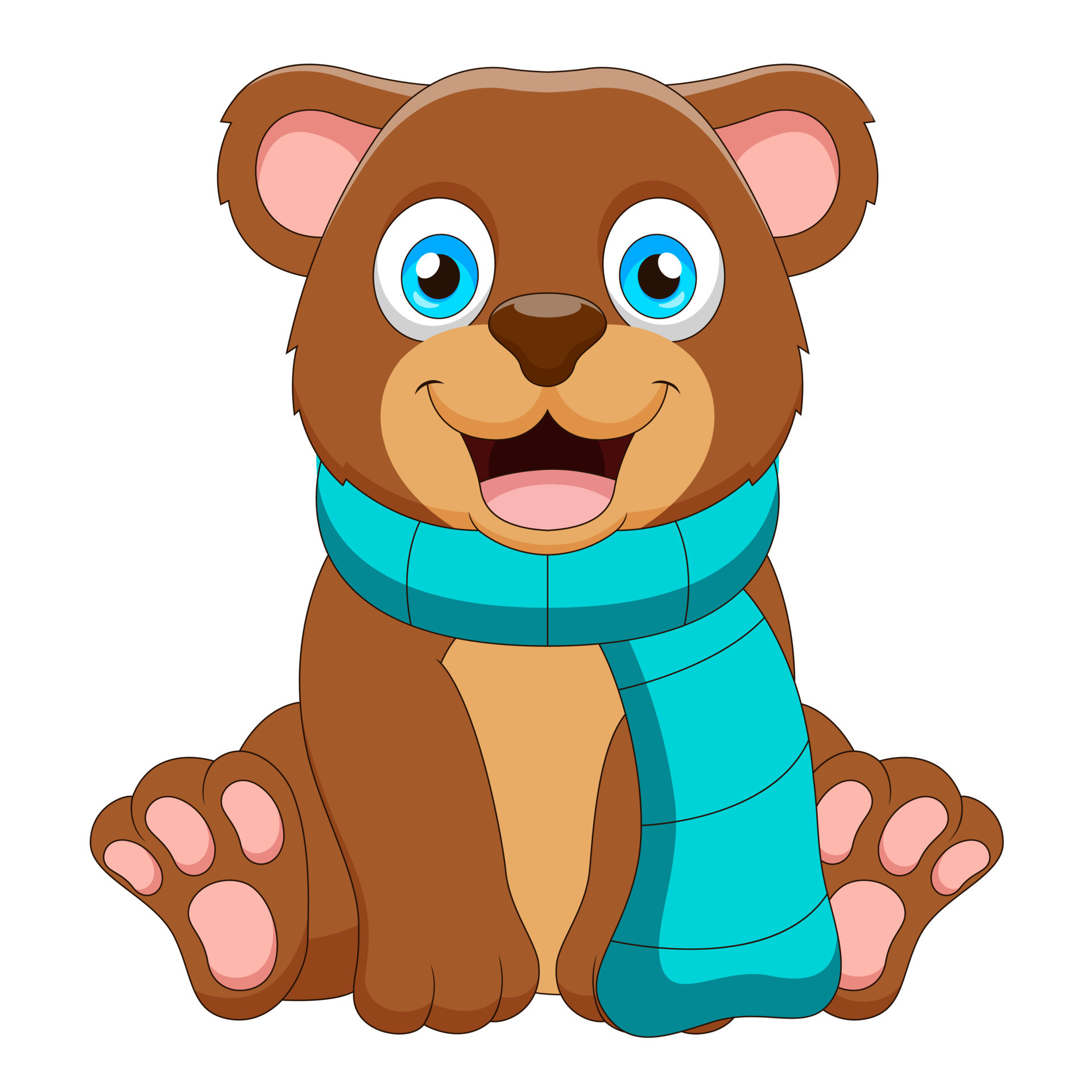 Cartoon cute little bear sitting. Vector illustration 13746628 Vector Art at Vecteezy Cartoon cute little bear sitting. Vector illustration 13746628 Vector Art at Vecteezy
