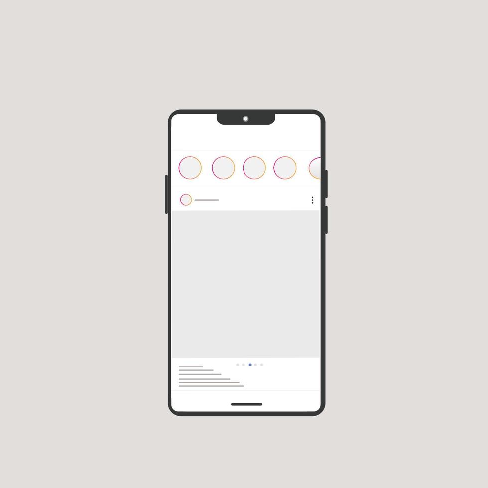 Social media carousel post template vector