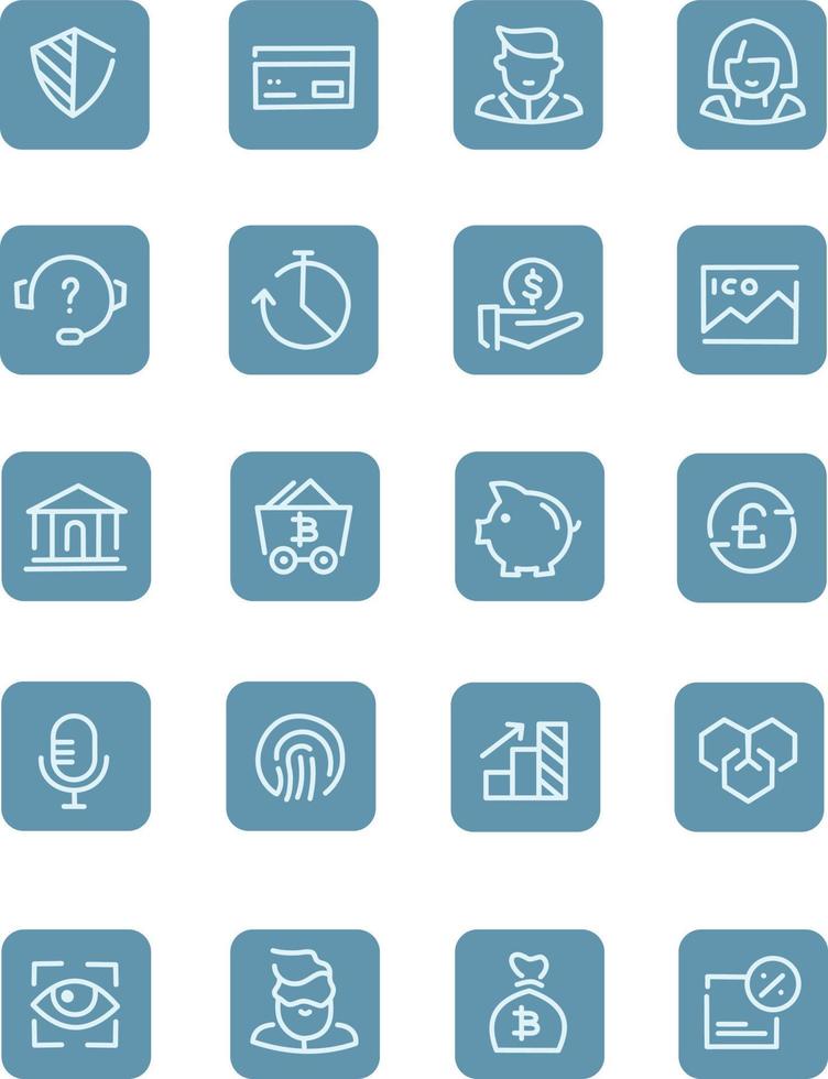 Finance technology, illustration, vector on a white background.