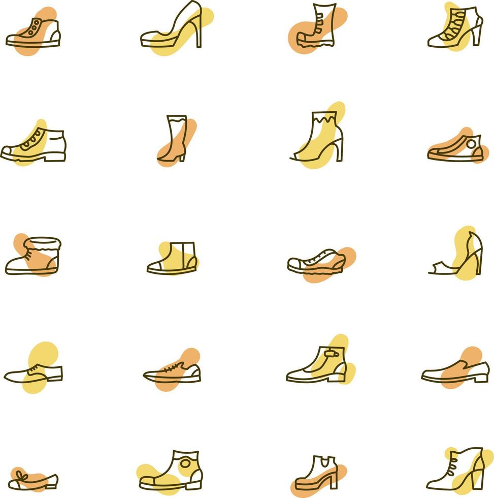 zapatos de invierno, ilustración, vector, sobre un fondo blanco. vector