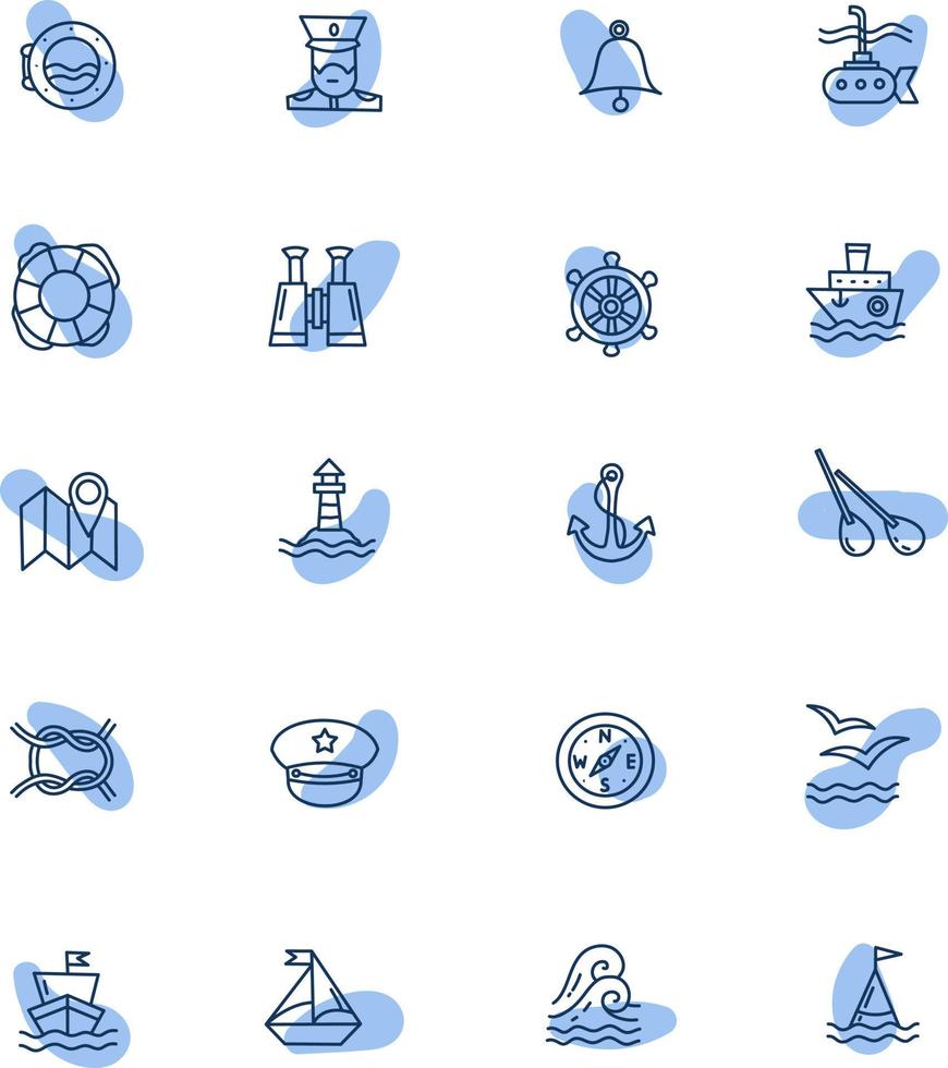 Sailing trip, illustration, vector, on a white background. vector