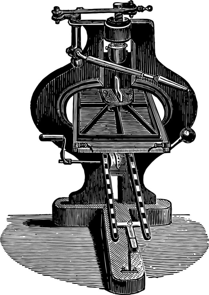 Stanhope Press vintage illustration. vector
