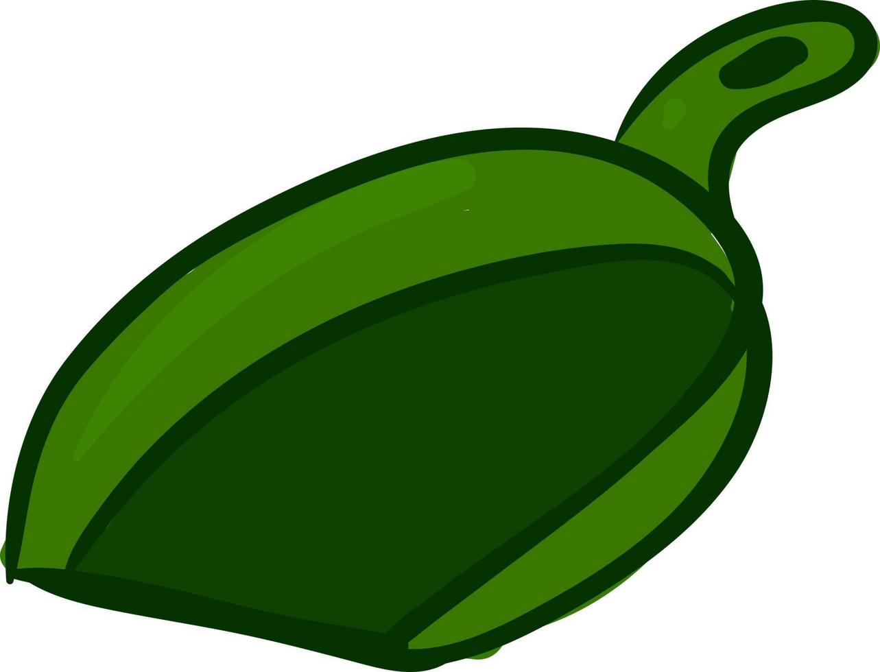 Green scoop, illustration, vector on white background
