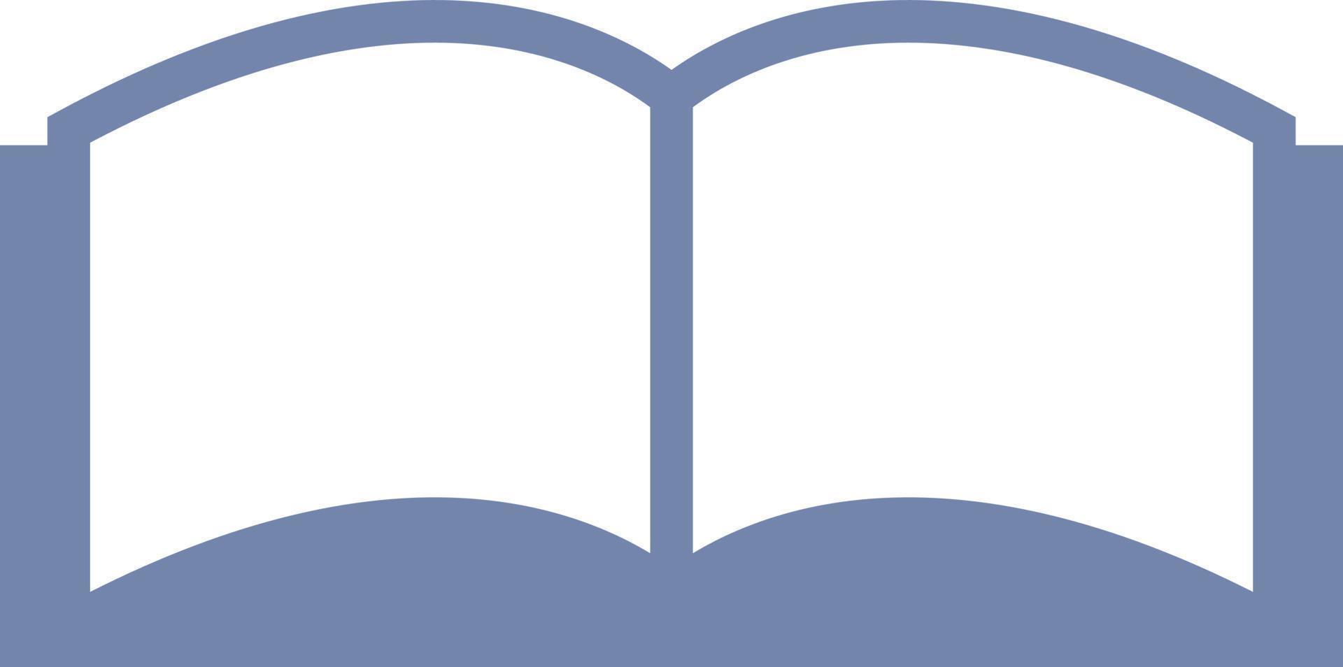 Book reading, illustration, vector on white background.