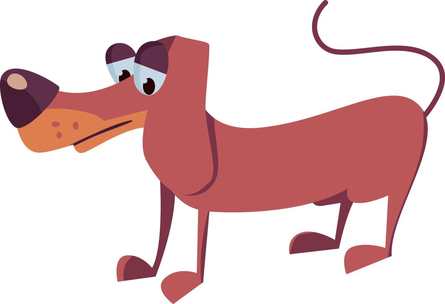 Dog cartoon, illustration, vector on white background.