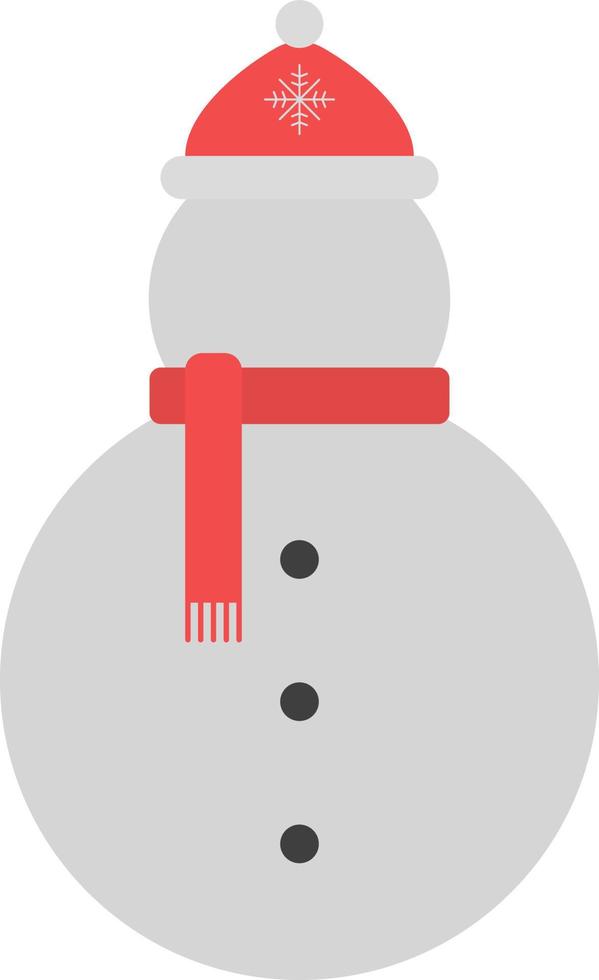 Christmas snowman, illustration, on a white background. vector