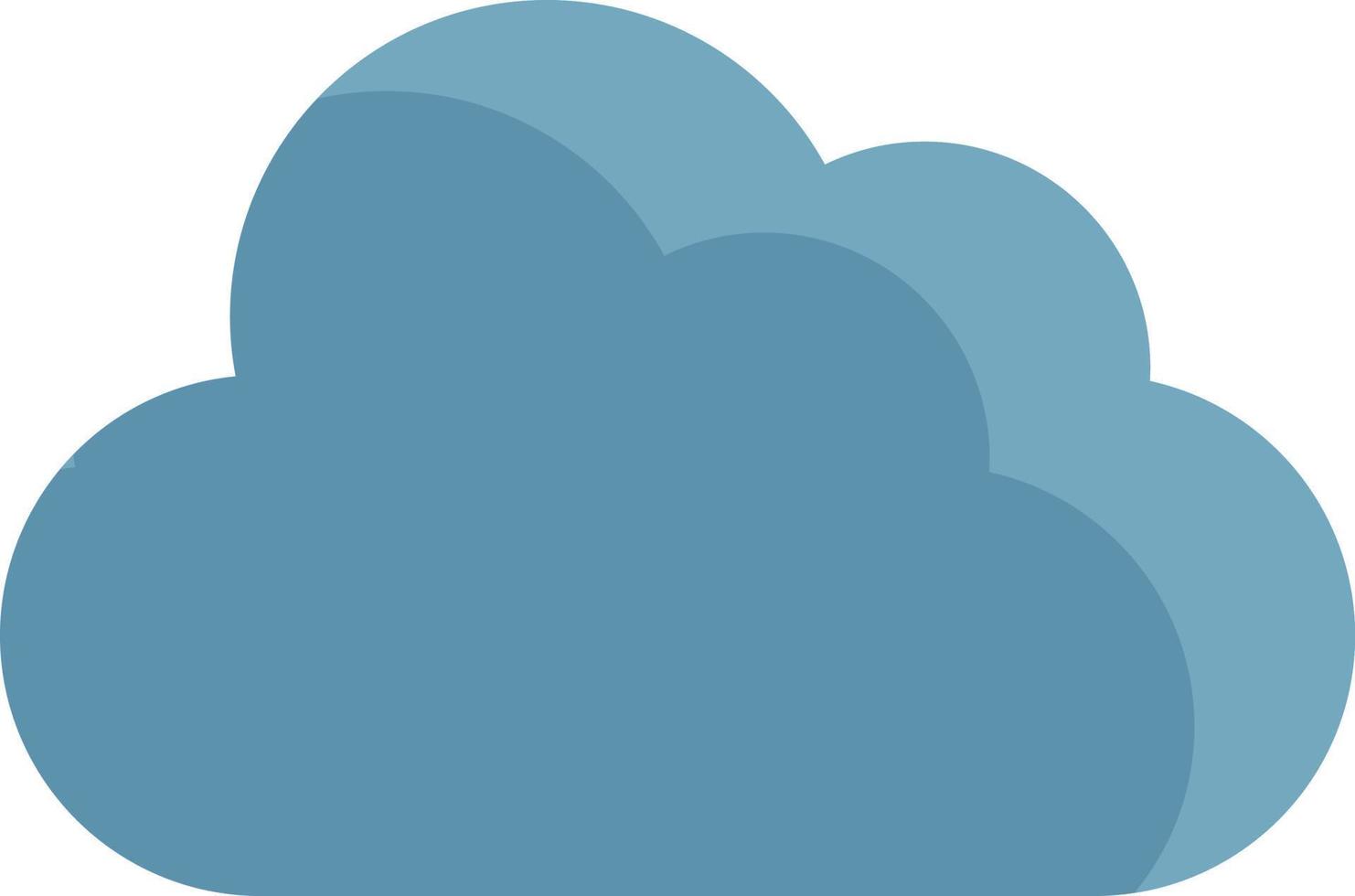 nube de lluvia, ilustración, vector sobre fondo blanco.