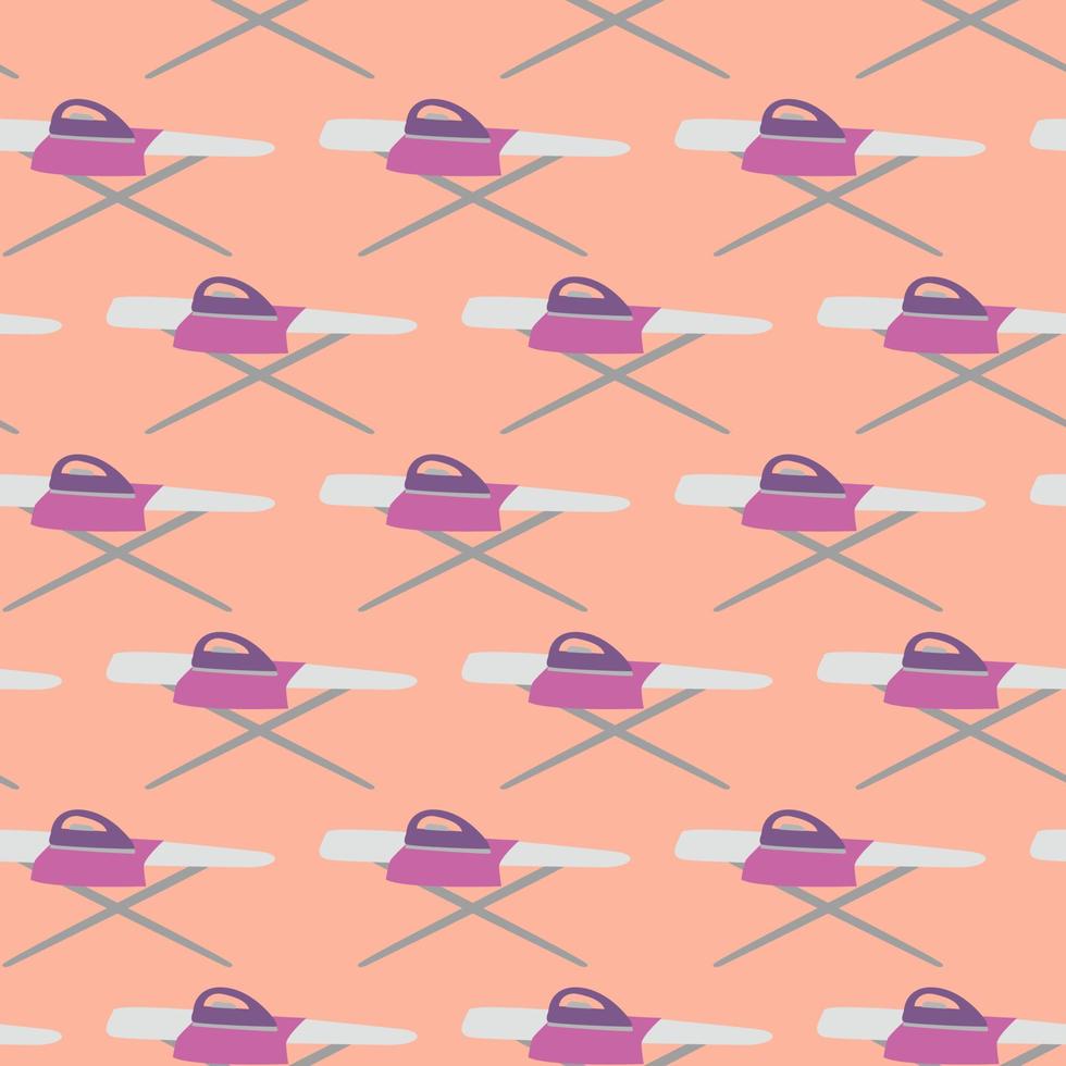 Ironing table pattern , illustration, vector on white background