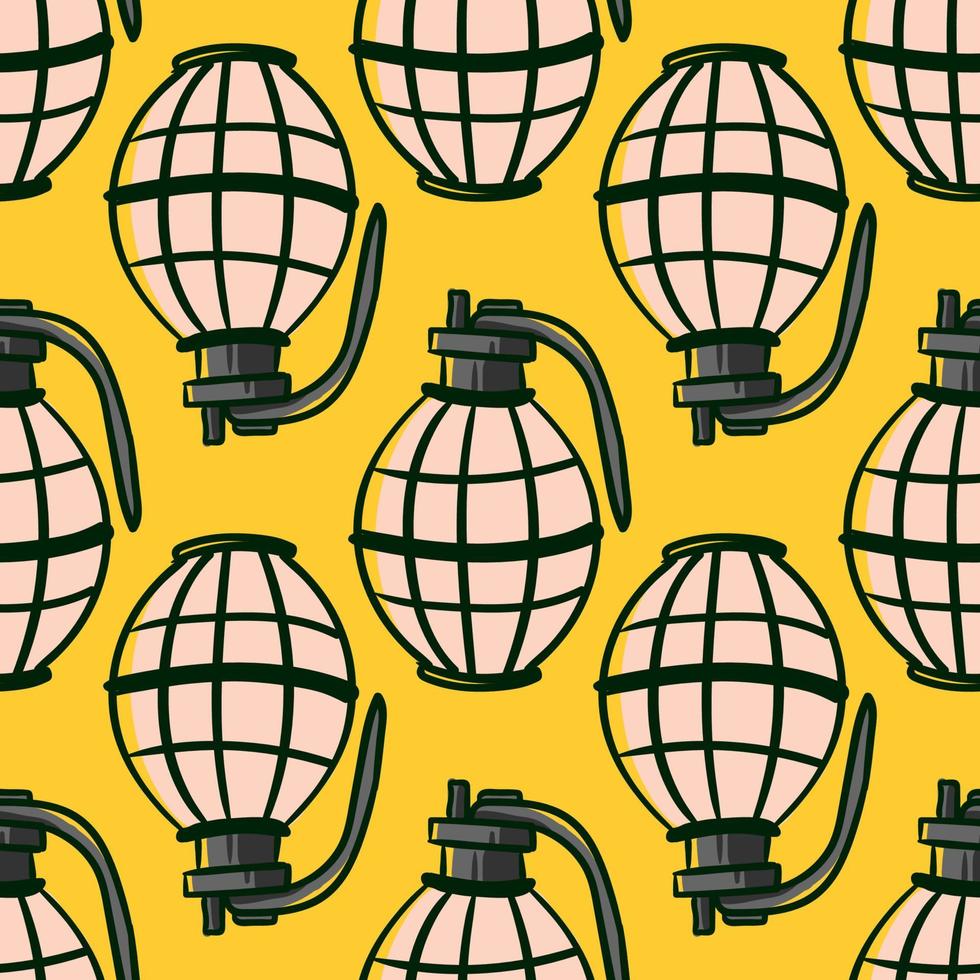 Grenade texture, illustration, vector on white background