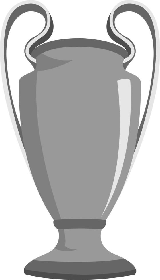 copa de plata, ilustración, vector sobre fondo blanco.