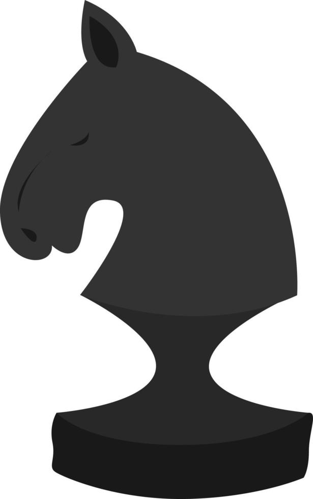 Chess piece, illustration, vector on white background.