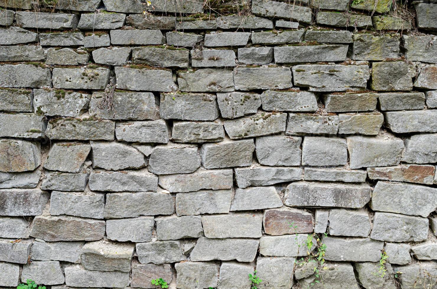 pattern gray color of modern style design decorative uneven cracked real stone wall surface photo