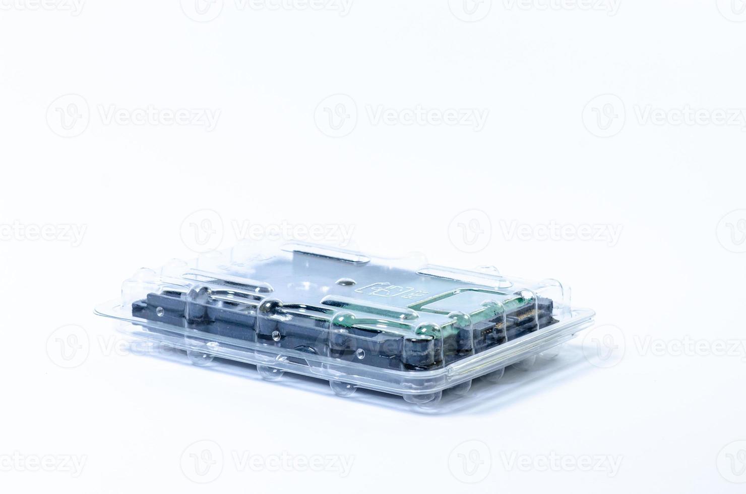 Hard disk drive HDD of different size isolated on white. photo