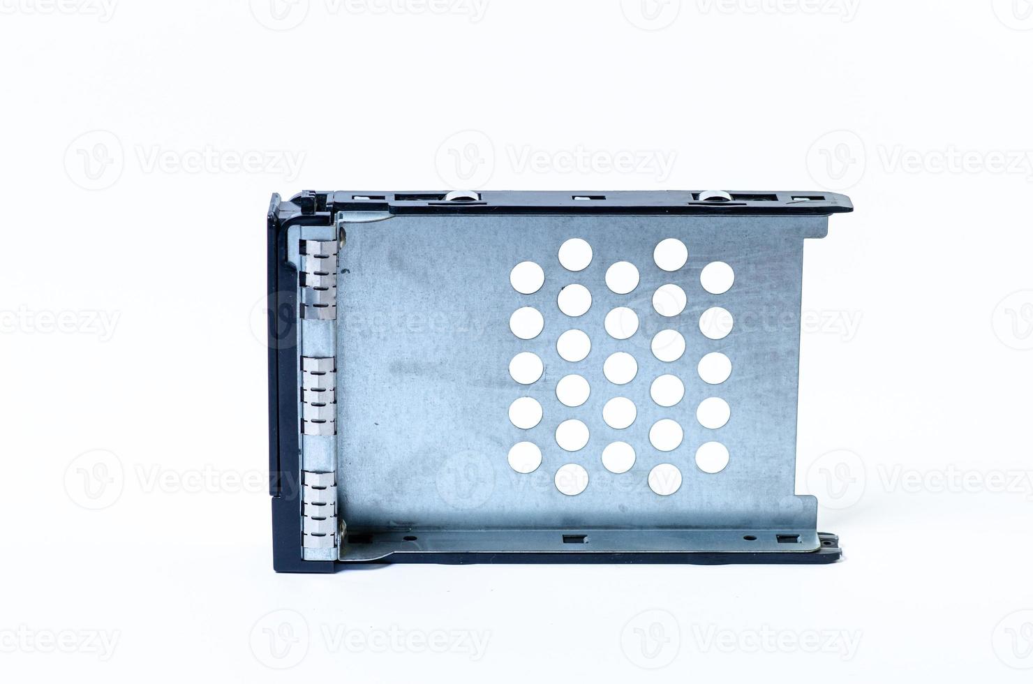 Hard disk drive HDD of different size isolated on white. photo