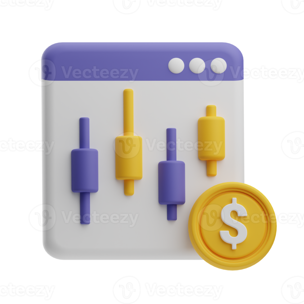credit and loan,object chart illustration 3d png