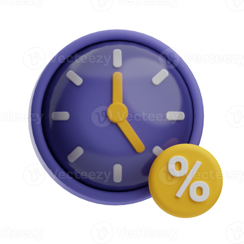 credit and loan,object time illustration 3d png