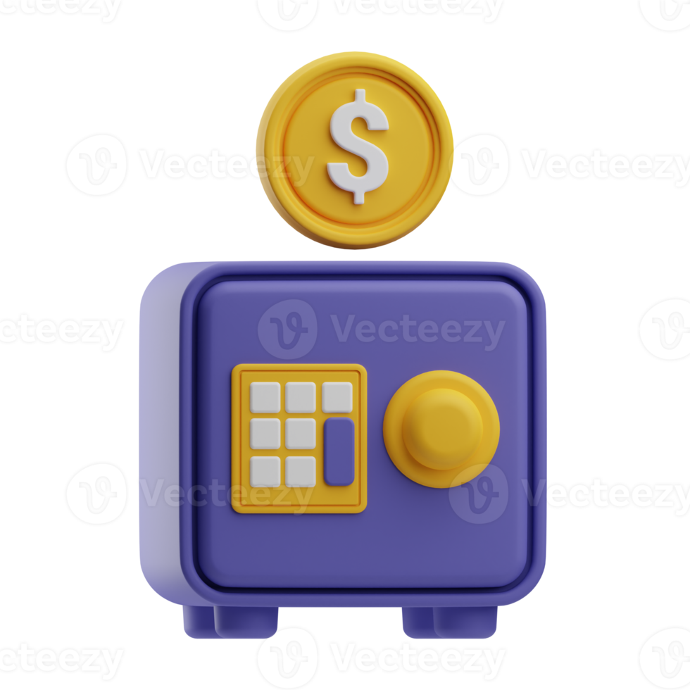 credit and loan,object vault illustration 3d png