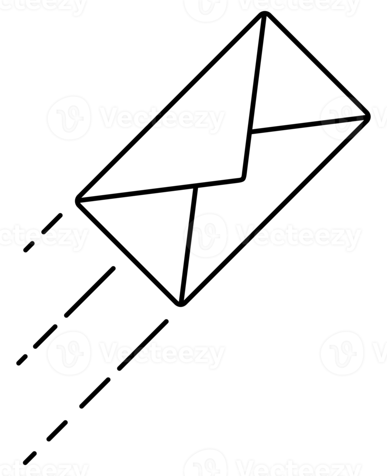 Message Icon Symbol, Email or News Sign For Pictogram, Logo, Art Illustration, Website, Apps or Graphic Design Element.  Format PNG