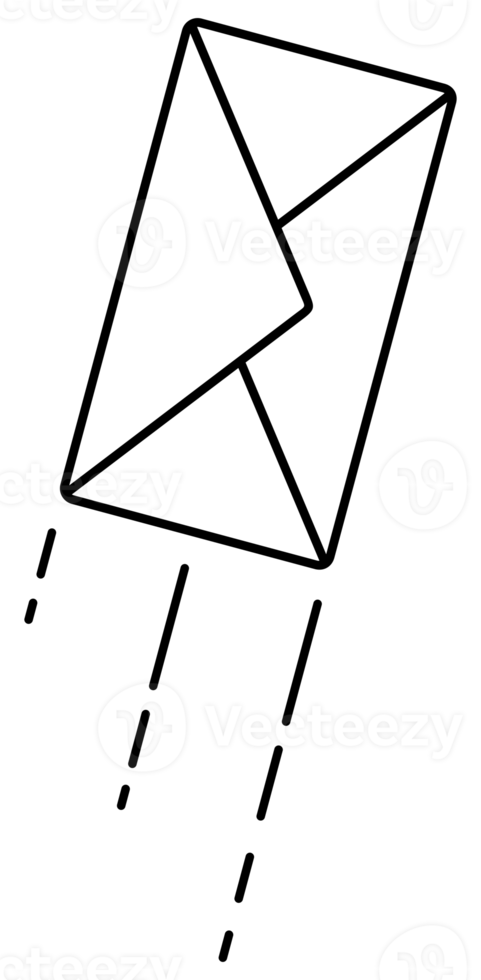 Message Icon Symbol, Email or News Sign For Pictogram, Logo, Art Illustration, Website, Apps or Graphic Design Element.  Format PNG