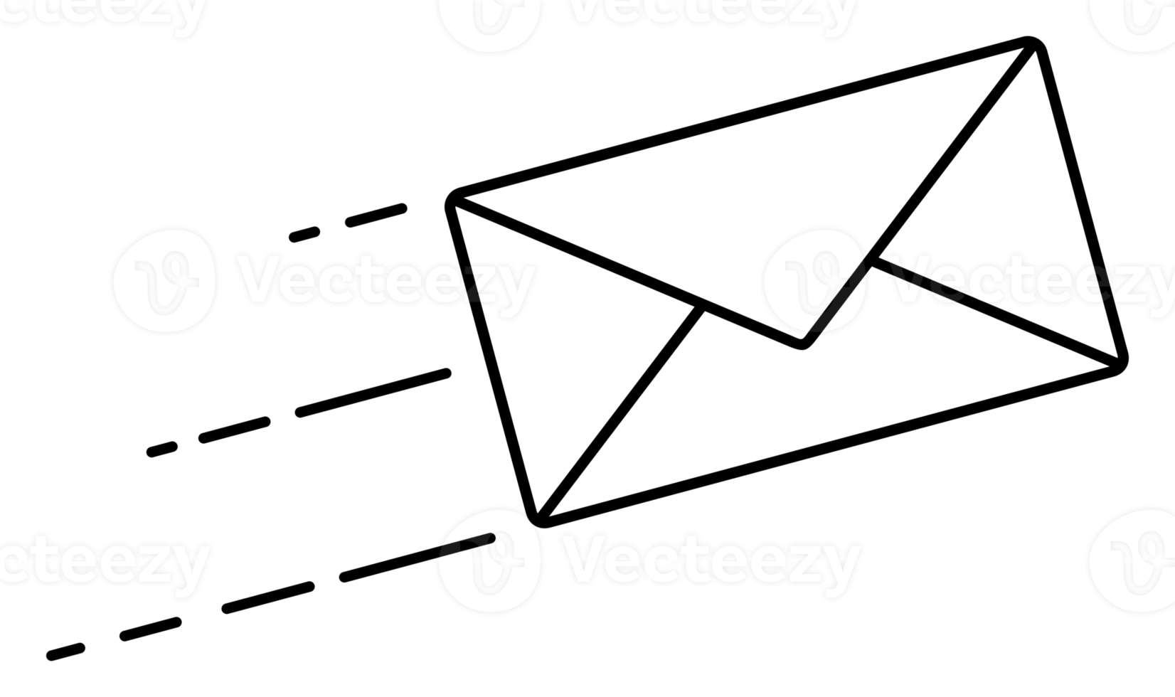 Message Icon Symbol, Email or News Sign For Pictogram, Logo, Art Illustration, Website, Apps or Graphic Design Element.  Format PNG