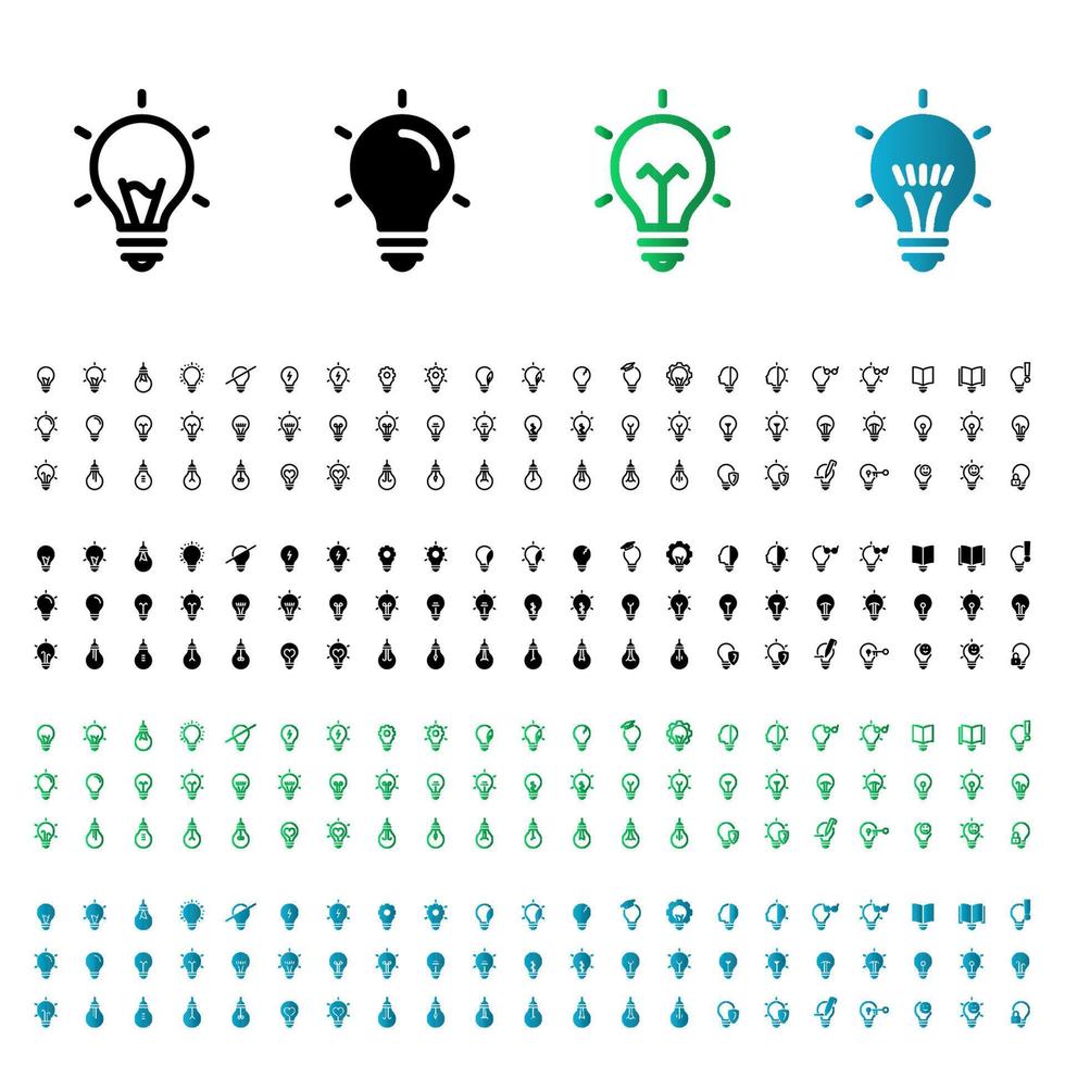 Flat illustration on a theme light bulb vector