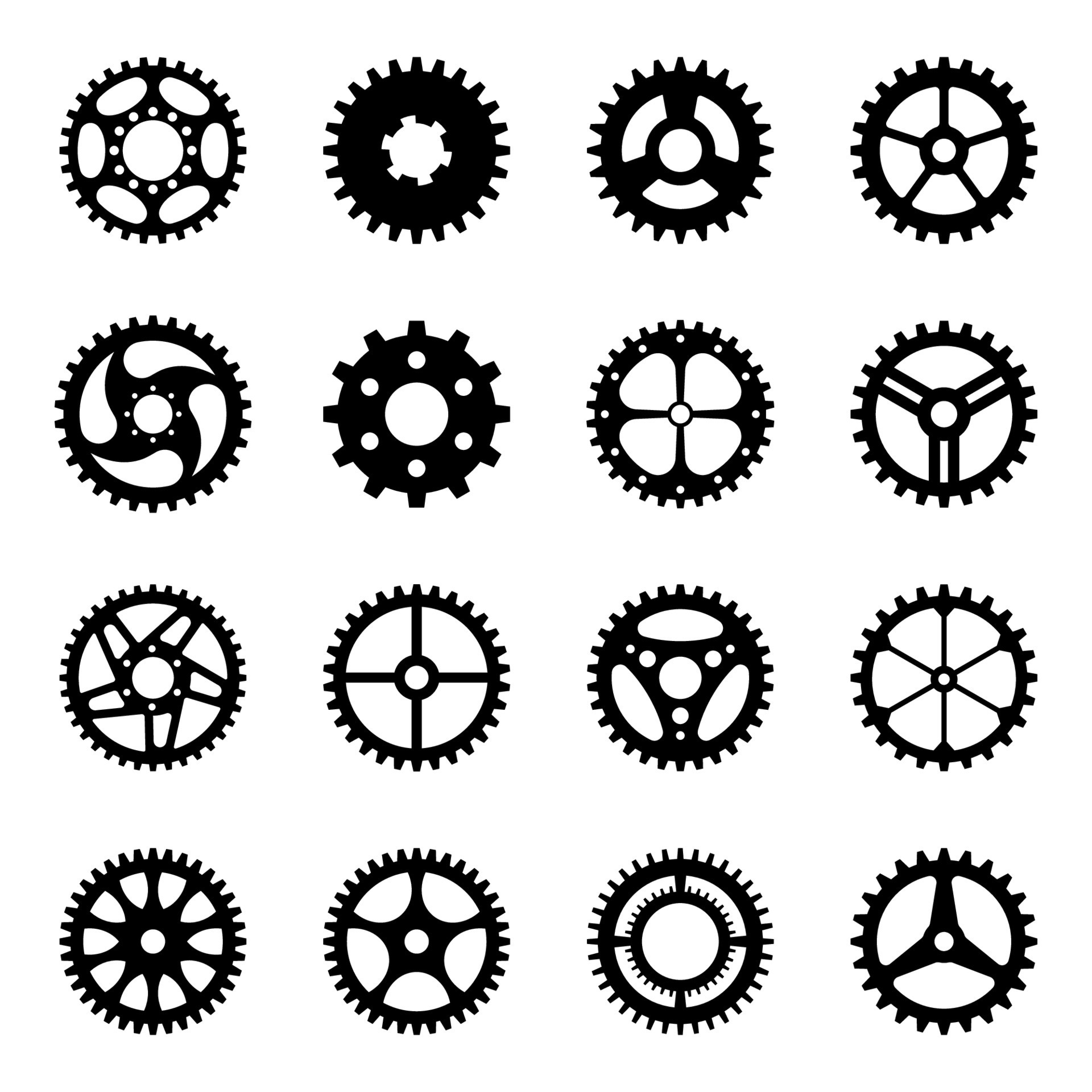 Collection of machine gear vector 13749863 Vector Art at Vecteezy