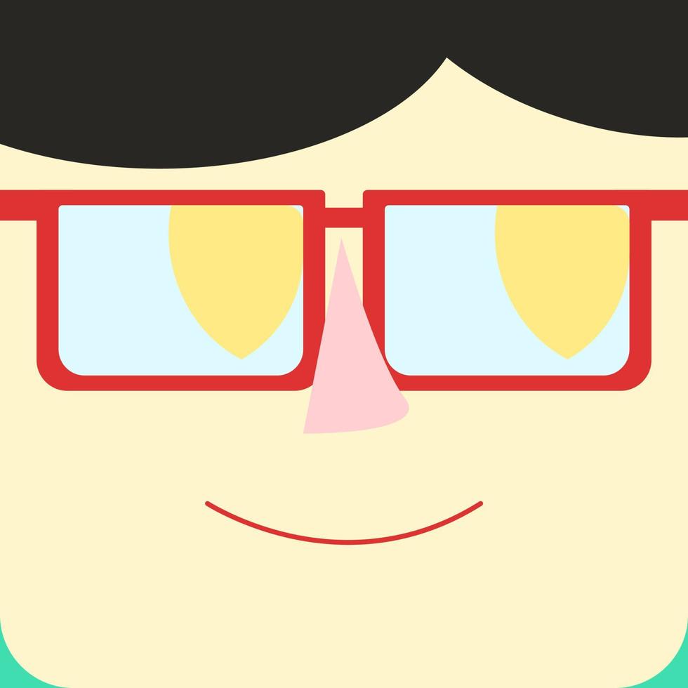 Sunglasses, illustration, vector on white background.