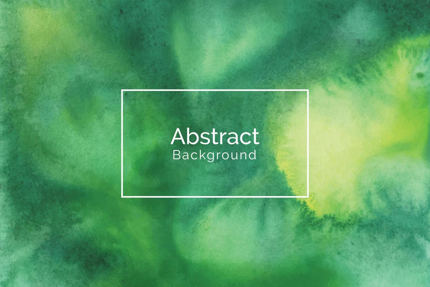 Hand painted green watercolor texture background vector