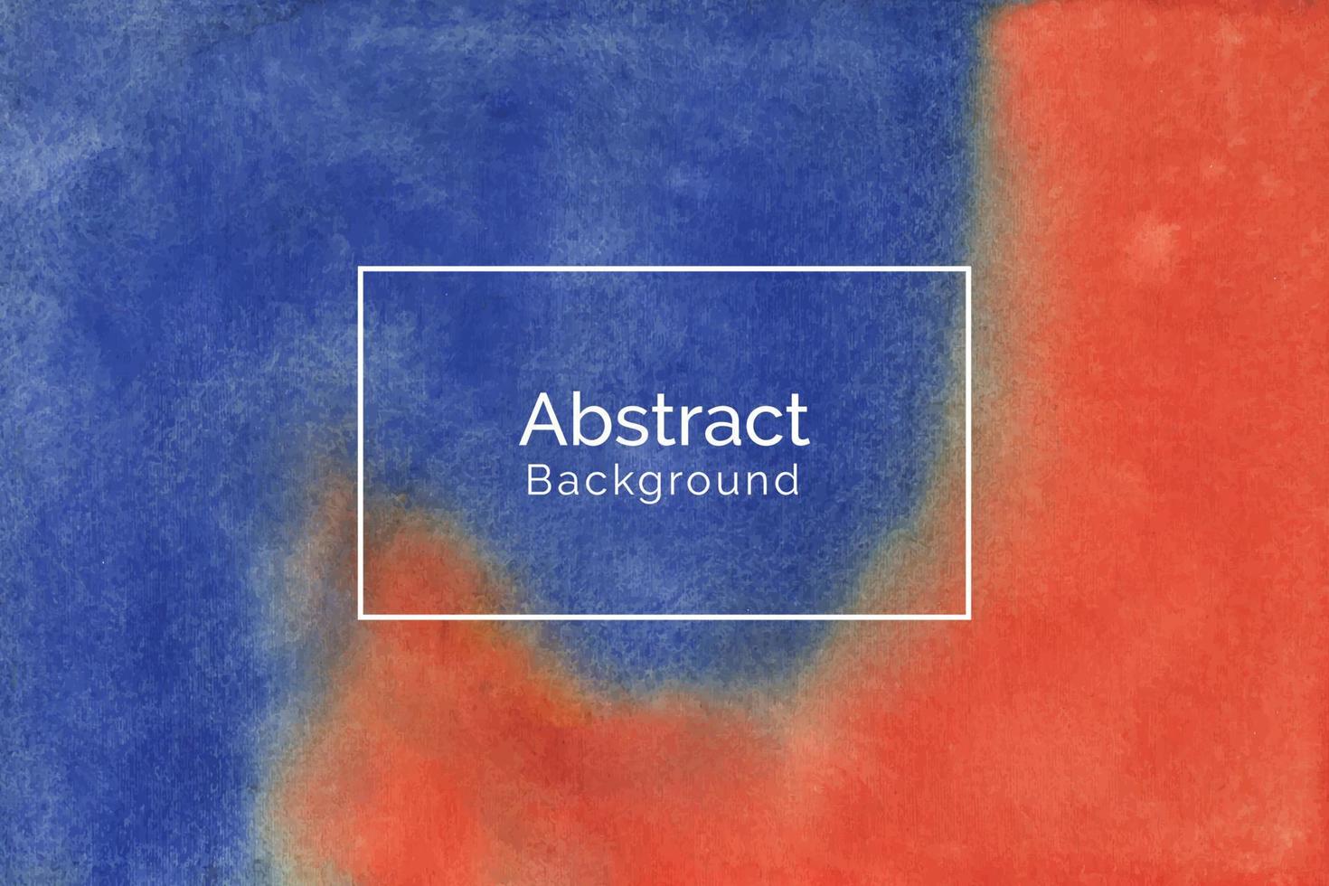 Hand painted red and blue watercolor texture background vector