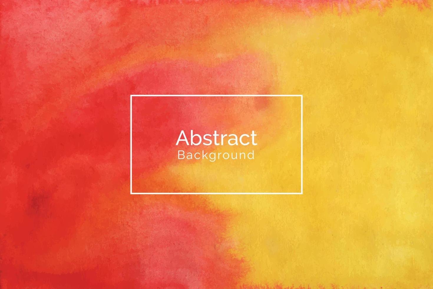 Abstract red and yellow watercolor texture background vector
