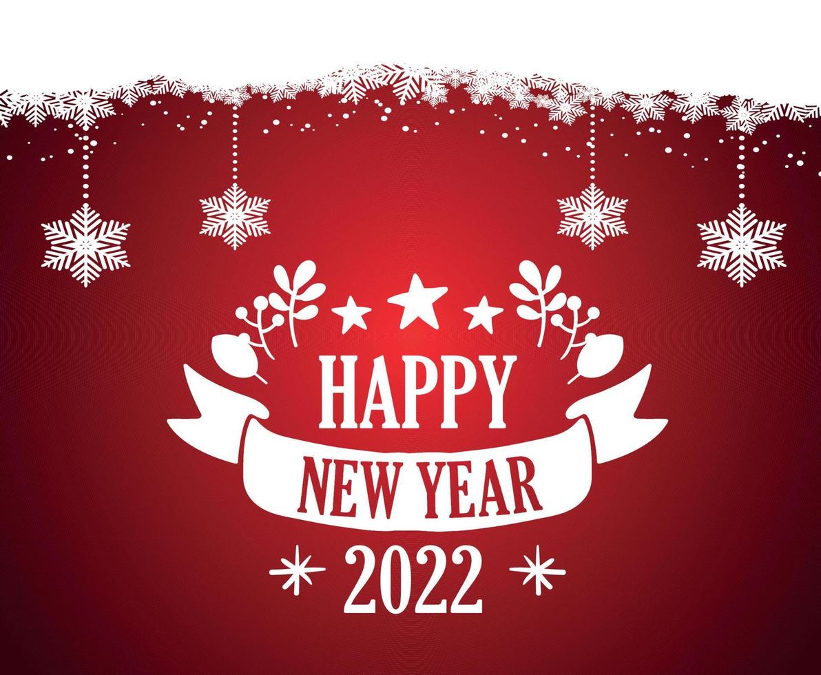Happy New Year 2022 Design vector