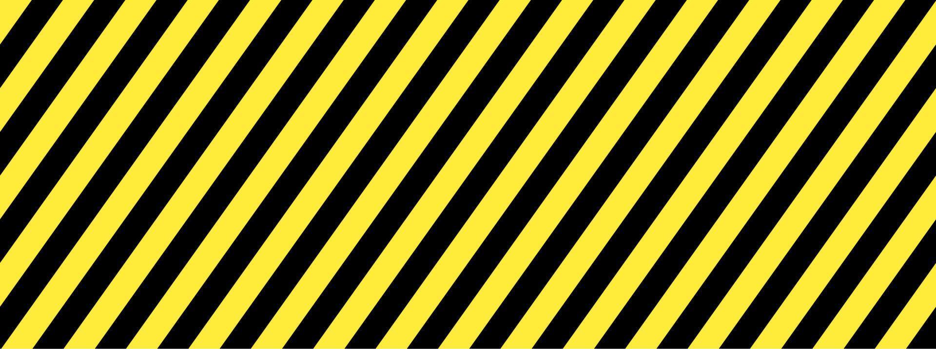 patrón de rayas diagonales amarillo negro vector