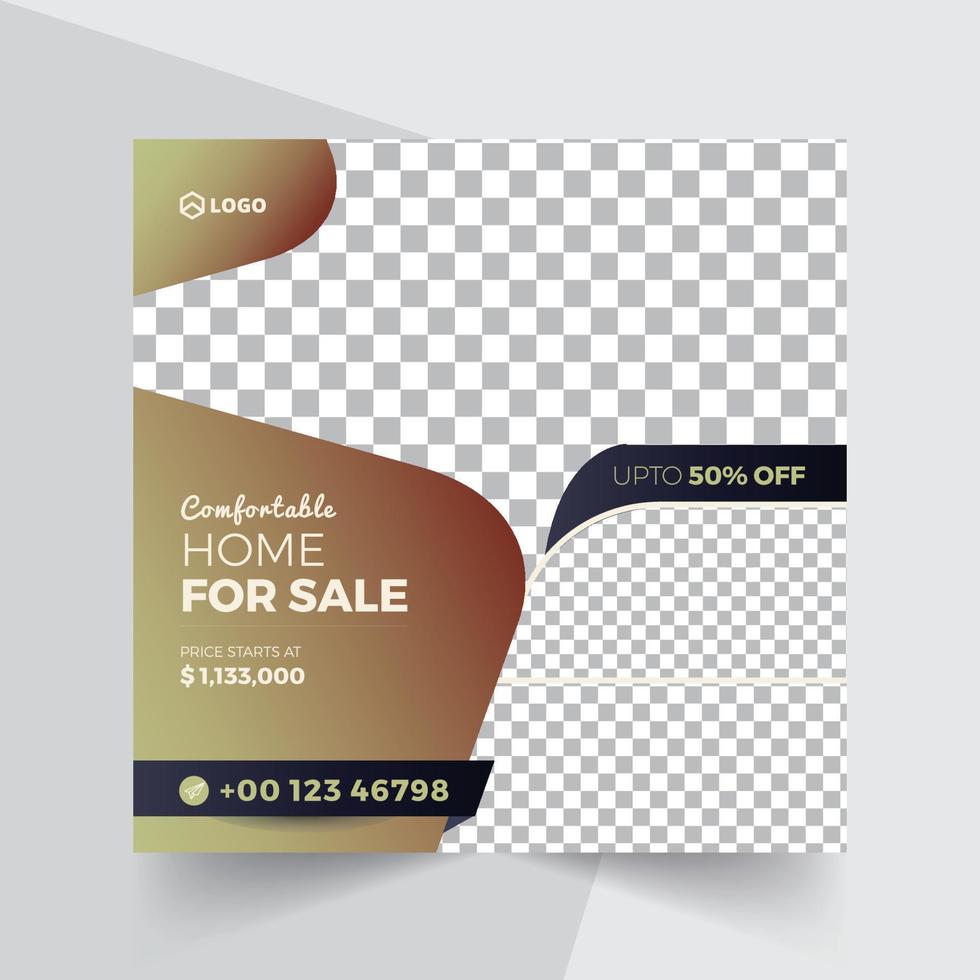 Real Estate House Sale Social Media Post And Web Banner vector