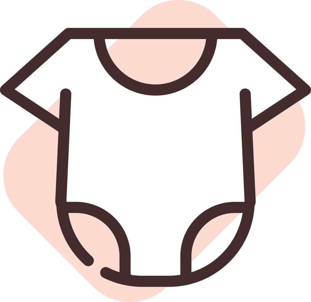 Baby clothes, illustration, vector on a white background.