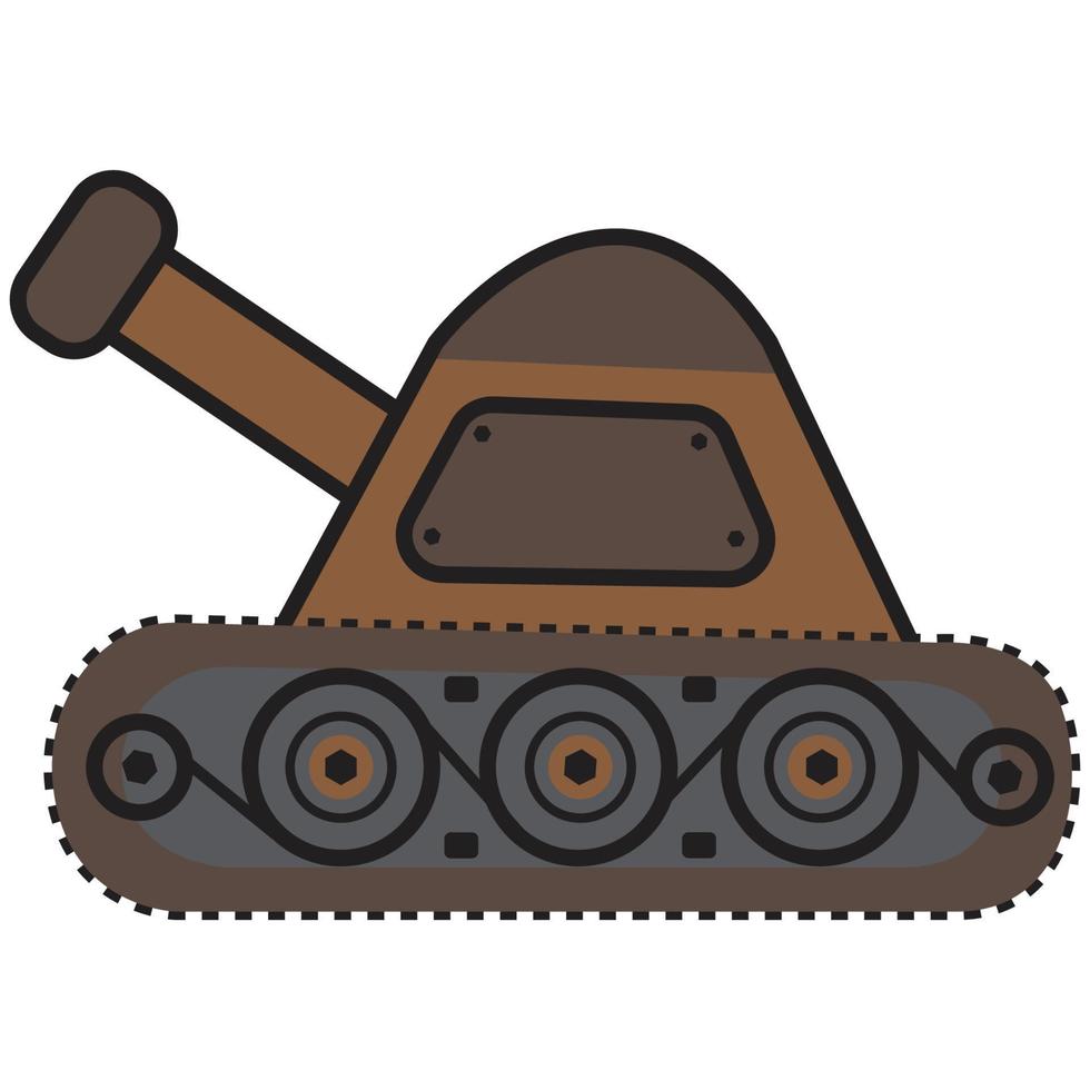 vector de icono de ilustración de tanque