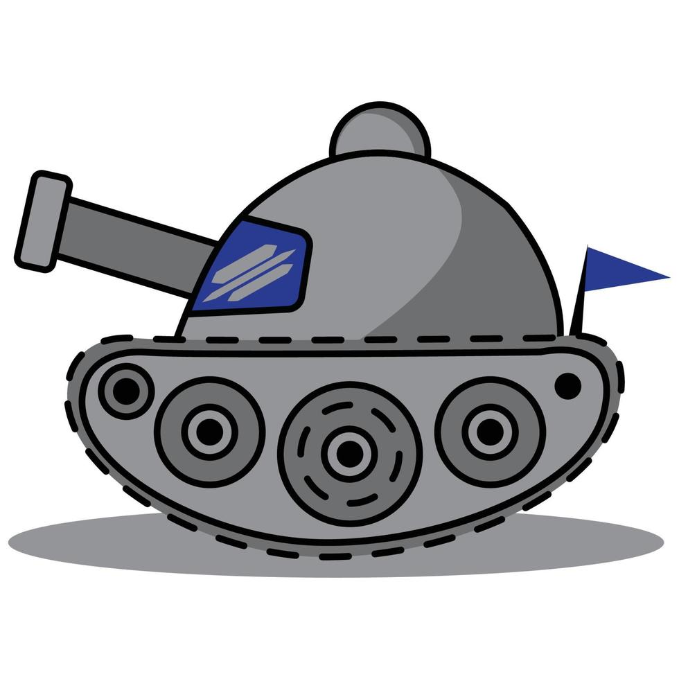 battle tank illustration vector
