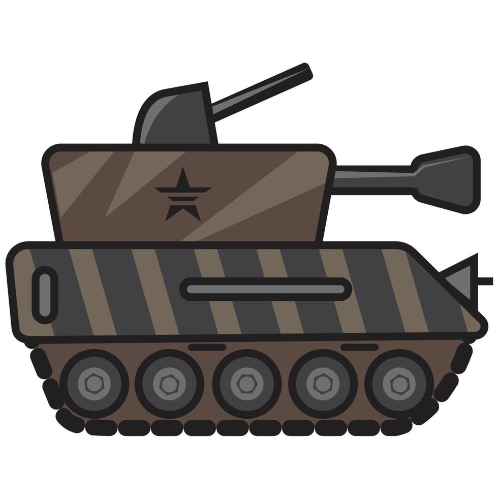 battle tank illustration vector