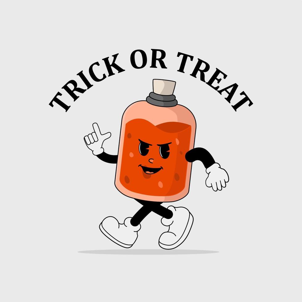 trick or treat mascot vector