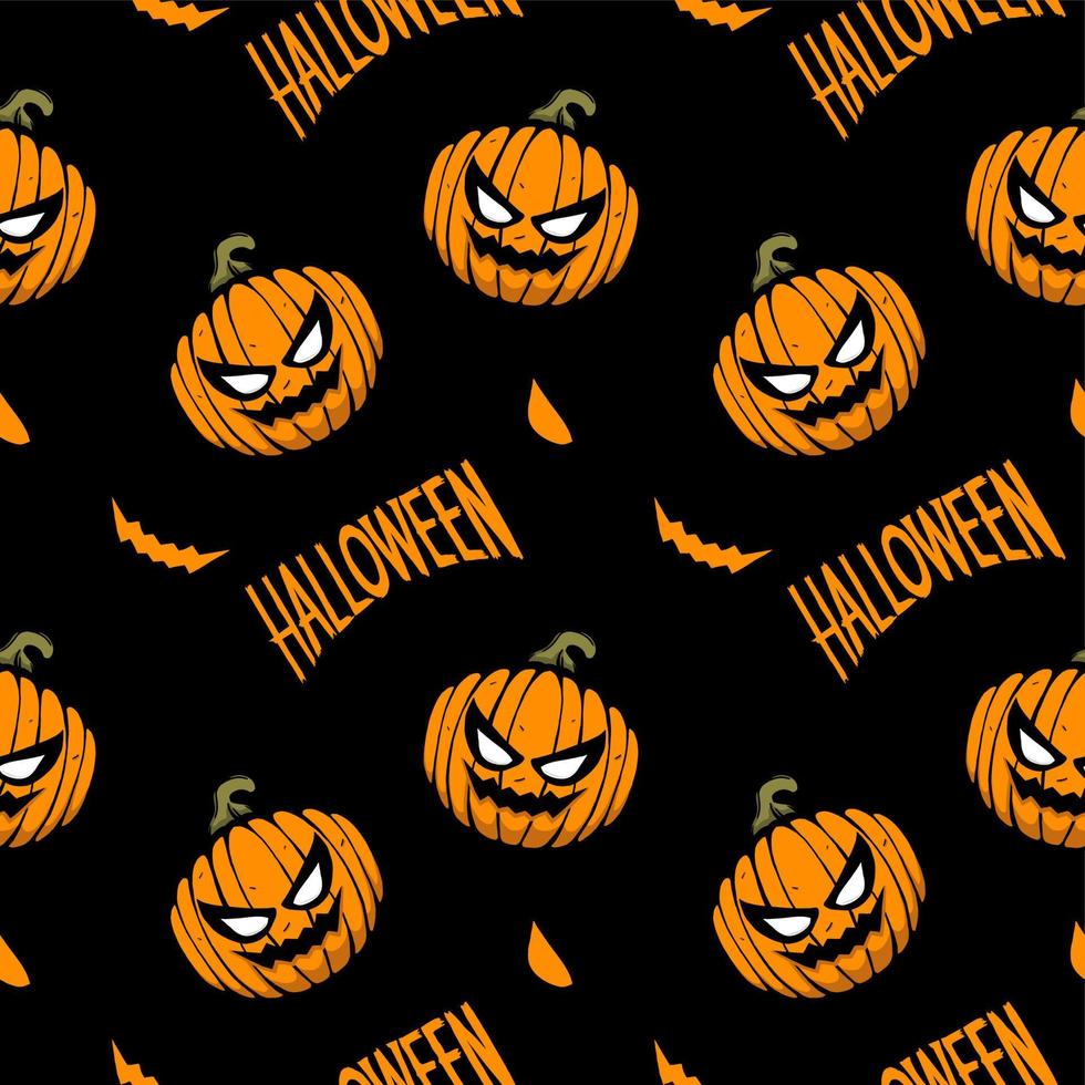 seamless pattern halloween vector