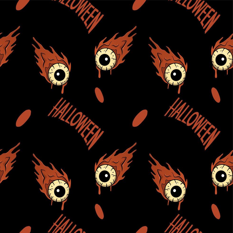 seamless pattern halloween vector