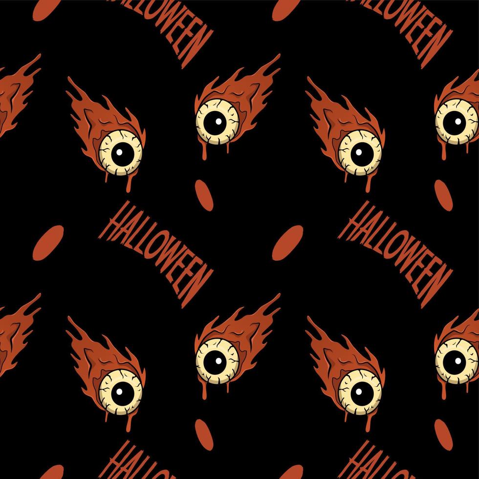 seamless pattern halloween vector