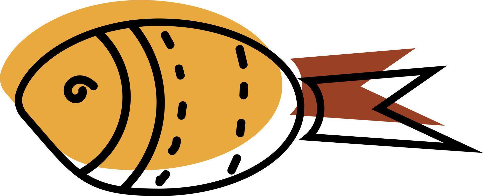 Aquarium fish, icon illustration, vector on white background