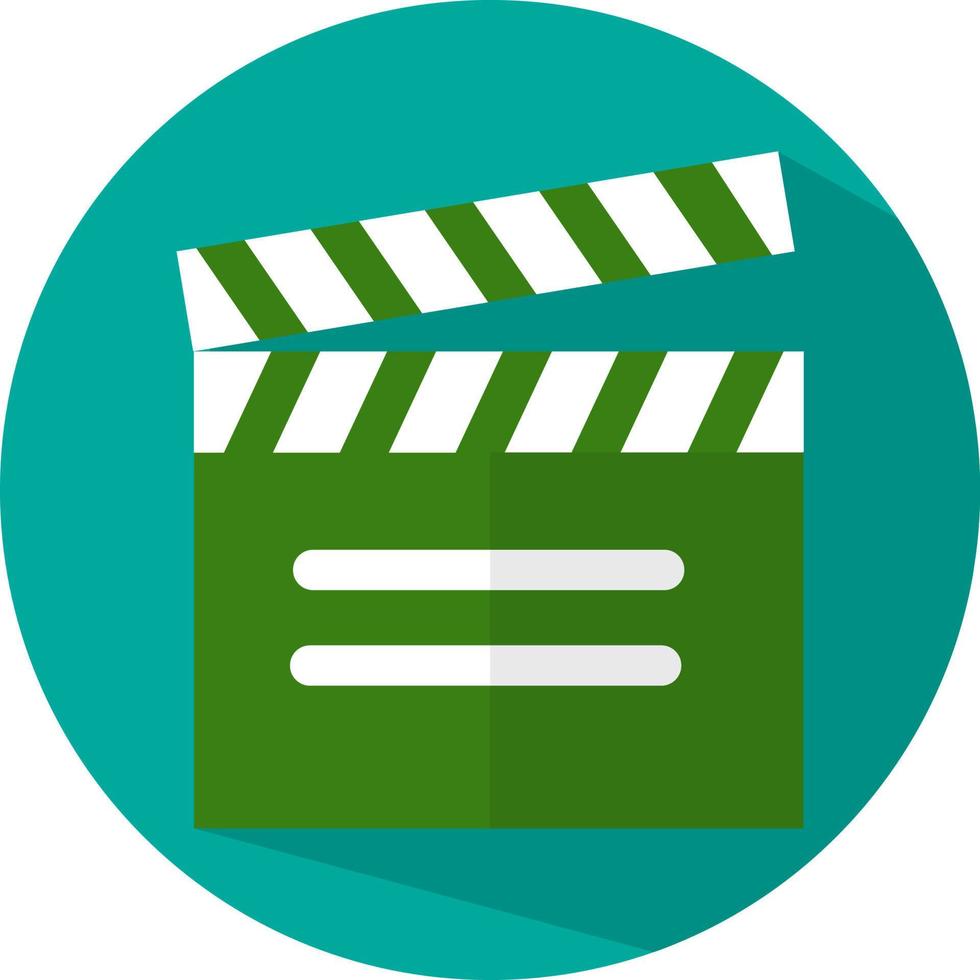 Mobile movie clapper, illustration, vector, on a white background. vector