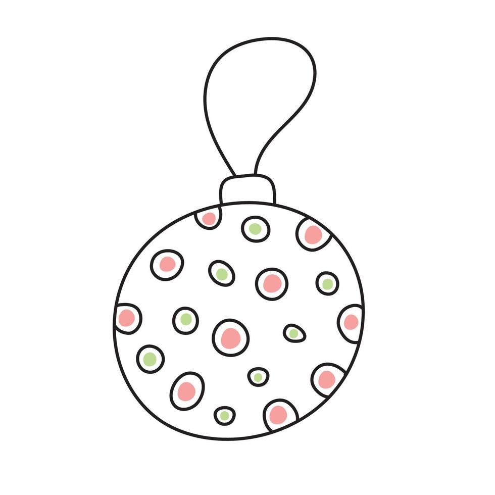 Christmas decoration ball vector