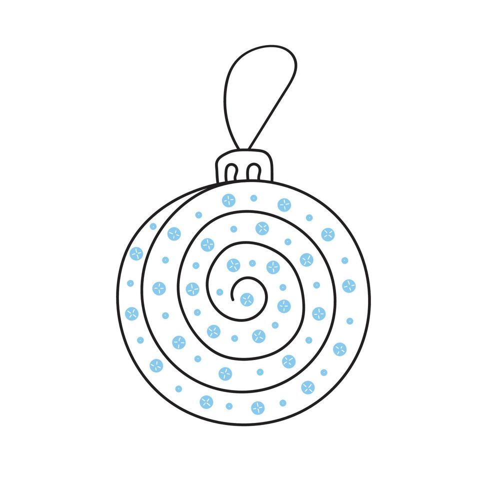 Christmas decoration ball vector